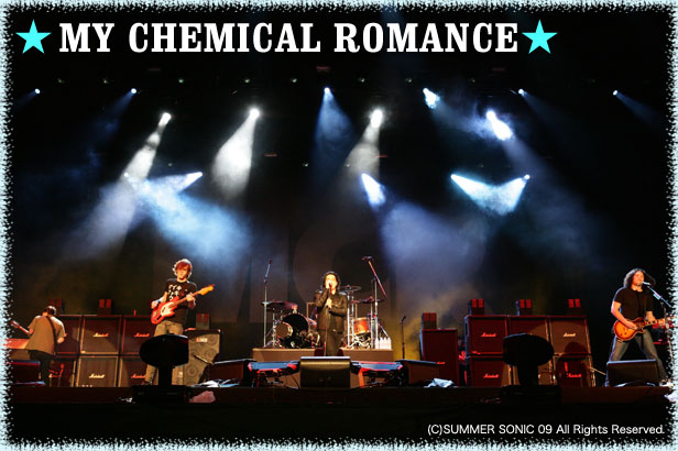 MY CHEMICAL ROMANCE｜SUMMER SONIC 09 2009.08.07 ＠千葉マリンスタジアム＆幕張メッセ | 激ロック  ライヴレポート