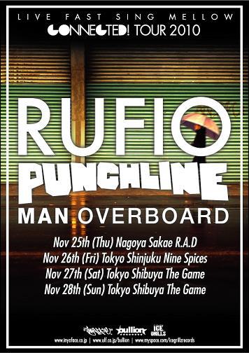 CONNECTED! TOUR 2010 開催決定！RUFIO、PUNCHLINE、MAN OVERBOARDが来日！