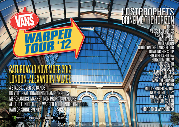 CROSSFAITHが11月に行われるVANS WARPED TOUR UKに出演決定！