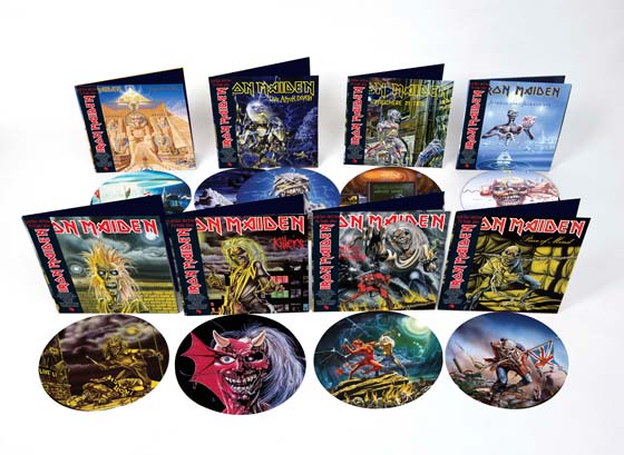 IRON MAIDEN、初期8作のピクチャー・ディスク、ゲートフォールド仕様の