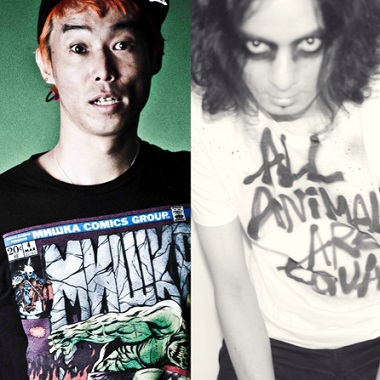 AA= 缶バッジ&ステッカー　上田剛士　MAD CAPSULE MARKETS AA= Start up !!! Tシャツ MAD CAPSULE 上田剛士（THE MAD