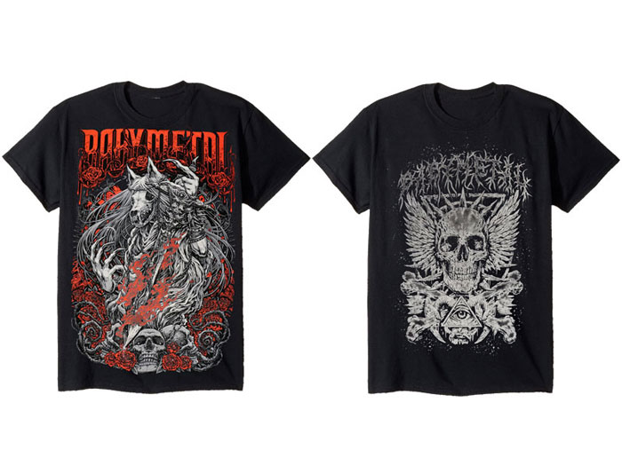 の公式オンラインストア babymetal bloodlineとscreaming tシャツ 二枚