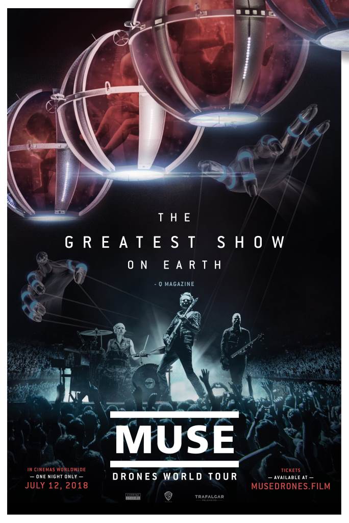 MUSE、8/3-9にライヴ・フィルム"MUSE: Drones World Tour"緊急アンコール上映決定！