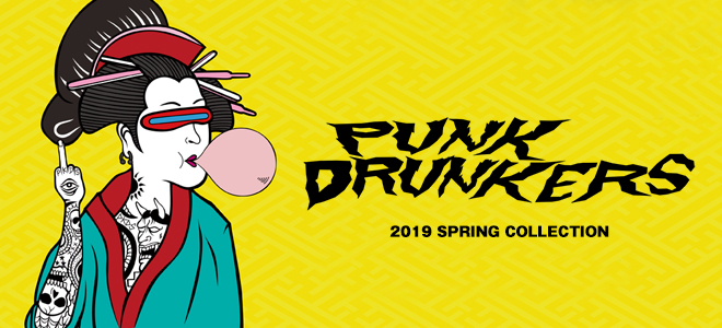 PUNK DRUNKERS（パンクドランカーズ）からオリジナル・パッチを贅沢に施したデニムJKT＆サコッシュが新入荷！