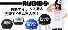 【CLOTHING】RUDIE'S最新アイテムからキャップ新入荷！＆完売レディースT再入荷♪