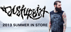 【全メタルファン必見！】DISTURBIA CLOTHINGから夏の新作アイテムを大特集！更にギャラリーページも更新！