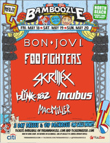 The Bamboozle Festival、BON JOVI、FOO FIGHTERSに加え、ヘッドライナーにSKRILLEXが追加！BLINK-182、INCUBUSも出演！！