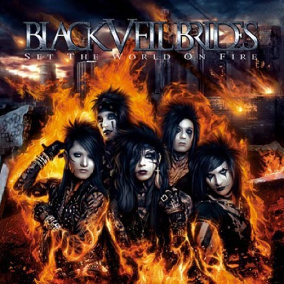 BLACK VEIL BRIDES、ニューアルバム『Set The World On Fire』のジャケットデザインを公開！ 激ロック ニュース