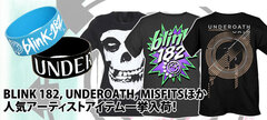 【CLOTHING】BLINK 182、UNDEROATH、THE OFFSPRING、MISFITS 新入荷・再入荷!