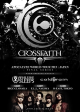 Crossfaith、12月に開催される“APOCALYZE WORLD TOUR 2013 : JAPAN FINAL SERIES”のゲスト・バンドにWHILE SHE SLEEPS、coldrainの出演を発表！