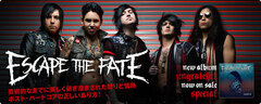 ESCAPE THE FATE最新インタビュー掲載の特設ページを公開！"TJ"（MIW etc）加入の新体制で、Eleven Seven Music移籍第1弾となるニュー・アルバムをリリース！