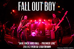 FALL OUT BOYのライヴ・レポートを公開！待望の復活作リリース直前に行われた一夜限りのプレミアム・ライヴをレポート！新作特集ページも公開中！