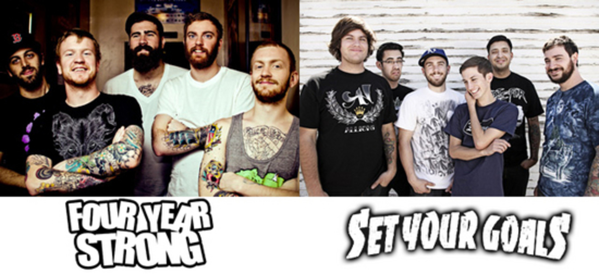 FOUR YEAR STRONG × SET YOUR GOALS、カップリングツアーで来日決定！ | 激ロック ニュース