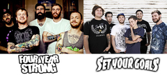 FOUR YEAR STRONG × SET YOUR GOALS、カップリングツアーで来日決定！