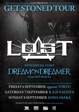 LOST、9月開催のヘッドライナー・ツアーに海外からDREAM ON, DREAMERが参戦！全公演に出演決定！