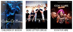 【今月の携帯待受】CHILDREN OF BODOM、DEAD LETTER CIRCUS、ICON FOR HIRE