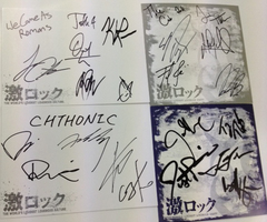 豪華プレゼント更新！CHTHONIC、THE CAB、WE CAME AS ROMANS、MOTION CITY SOUNDTRACKサイン色紙をプレゼント！