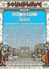 【残り数枠！】SYSTEM OF A DOWN、SLIPKNOT出演のSoundwave Festival 2012、HISさんの特別対応は本日まで！