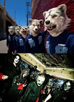 MAN WITH A MISSION、来日中のClown（SLIPKNOT）との2ショット写真を公開！