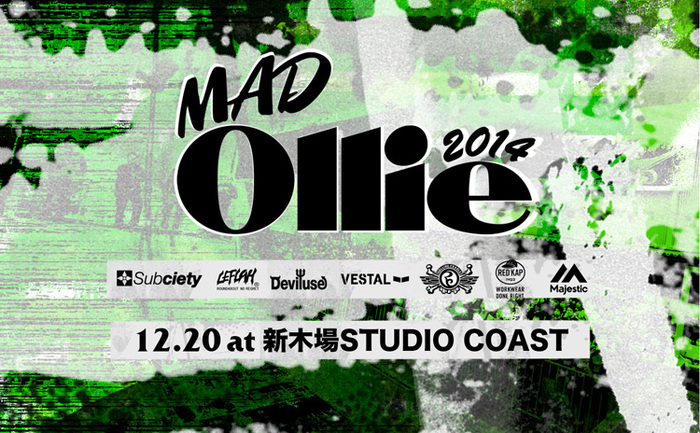 10-FEET、Dragon Ash、coldrain、ACIDMAN、12/20に新木場STUDIO COASTで開催される"MADOllie 2014 Winter"に出演決定！