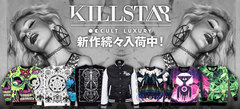 KILL STAR CLOTHINGから入荷する度即完のアリスＴシャツをはじめアクセサリーなどが登場！また、DISTURBIA CLOTHINGからはレディース・アイテムが多数入荷