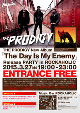 来場者に抽選でプレゼントされる直筆サイン色紙、Tシャツの実物写真が公開！3/27(金)THE PRODIGY、最新作『The Day Is My Enemy』の"日本最速"爆音先行リスニング・パーティを渋谷Music Bar ROCKAHOLICにて開催！