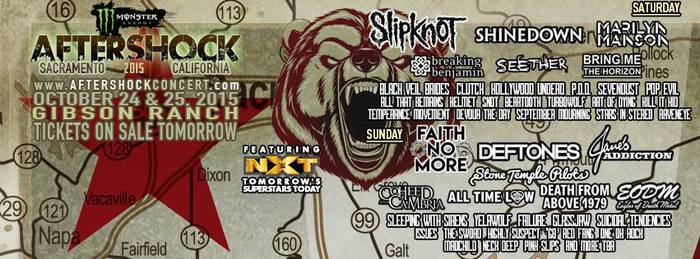 Slipknot Marilyn Manson 日本からone Ok Rockも 10月に開催される米カリフォルニア最大級のフェス Monster Energy Aftershock 15 の出演者発表 激ロック ニュース