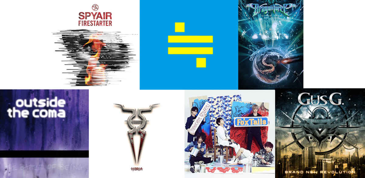 明日の注目のリリース Spyair Blue Encount Dragonforce Outside The Coma Hibria Fo Xtails Gus G の7タイトル 激ロック ニュース