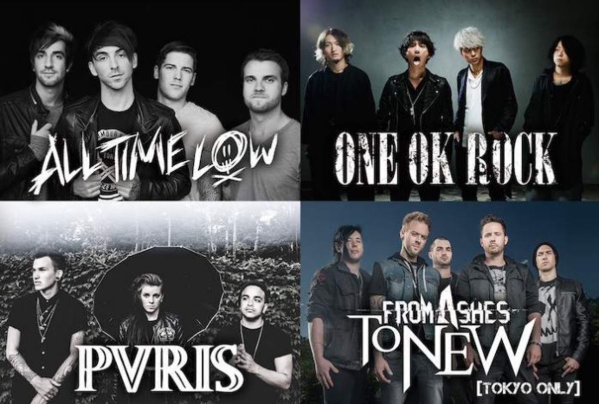 All Time Low One Ok Rock Pvrisが出演する One Thousand Miles Tour 16 東京公演にfrom Ashes To New出演 オープニング アクトも決定 激ロック ニュース