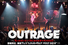 OUTRAGEのインタビュー＆動画メッセージ公開！LOUDNESSとの共同爆音フェス"LOUD∞OUT FEST"の第2回が、LOST SOCIETY、ANTHEMを迎え5/1開催！