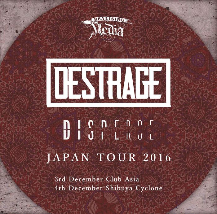 DESTRAGE、ポーランドのテクニカル・バンド DISPERSEと共に12月に渋谷にて来日公演の開催決定！