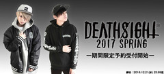 deathsight 2017 SSの期間限定予約受付本日迄！ブランド・ロゴがインパクトのあるナイロン・スタジャンやパーカーなどがラインナップ！