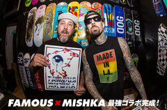 【フォロー＆RTで応募】FAMOUS×MISHKAコラボTシャツをプレゼント！2大海外ブランドによる最強コラボを大特集した特設ページ公開中！ゲキクロ店頭にて激レアサイングッズの展示も！