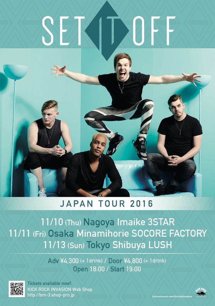 SET IT OFF、11月に東名阪にてジャパン・ツアーの開催決定！