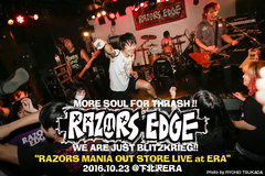 RAZORS EDGEのライヴ・レポート公開！20周年ベスト盤を祝した無料アウトストア・ワンマン！真っ昼間の下北沢ERAに"THRASH暴動"を巻き起こした興奮と感動のライヴをレポート！