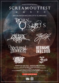 "SCREAM OUT FEST 2017"、第2弾ラインナップにHNIB、ノクブラ、VoD、FOAD、SYLAR決定！