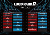 "LOUD PARK 17"、タイムテーブル＆ステージ別ラインナップを発表！