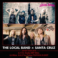 Alexi Laiho（COB）率いるハード・ロック・カバー・バンド THE LOCAL BAND＆フィンランドの若きロックンローラー SANTA CRUZ、6月に東阪ツアー開催決定！