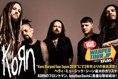 KORNのフロントマン、Jonathanのインタビュー公開！"Warped Tour Japan 2018"にて2年半ぶりの来日目前！ヘヴィ・ミュージック・シーン最大のカリスマを直撃！