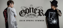 GoneR（ゴナー）から左右別のカラーリングで仕上げたスプリットＴをはじめ、サコッシュ、ショート・パンツなど新作一斉新入荷！