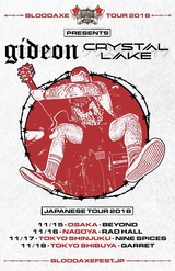 Crystal Lake × GIDEON、11月に東名阪ツアー"Gideon x Crystal Lake Japan Tour 2018"開催決定！
