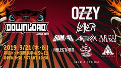 来年3/21開催"DOWNLOAD JAPAN 2019"、第2弾ラインナップにSUM 41、マンウィズ、AMARANTHE、LIKE A STORM決定！