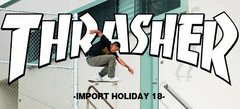 THRASHER（スラッシャー）からチェッカー・フラッグを配したスウェットやキャップ、VIRGO（ヴァルゴ）からはロンＴなどが新入荷！