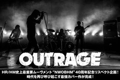 OUTRAGEのインタビュー＆動画メッセージ公開！HR/HM史上最重要ムーヴメント"NWOBHM"40周年記念リスペクト企画、時代を再び呼び起こす最強カバー作を5/8リリース！