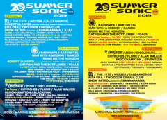 8/16-18開催"SUMMER SONIC 2019"、追加アーティストに10-FEET、フォーリミ、NAMBA69ら21組決定！