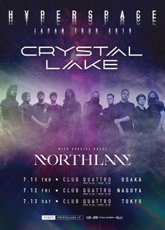 Crystal Lake、ゲストにNORTHLANE迎え7月にツーマン・ツアー"HYPERSPACE TOUR 2019"開催決定！