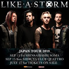 "DOWNLOAD JAPAN 2019"に出演したヘヴィ・ロック・バンド LIKE A STORM、9月に東阪で単独来日ツアー開催決定！