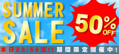 【本日23:59迄】ゲキクロ、サマー・ファイナル・セール開催中！国内外ブランドを問わない、対象のサマー・アイテムが50%OFF！