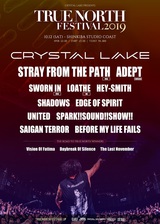 Crystal Lake主催"TRUE NORTH FESTIVAL 2019"、最終ゲストにSHADOWS、BEFORE MY LIFE FAILS、UNITED、スサシ、Vision Of Fatima、Daybreak Of Silence、The Last Novemberが決定！