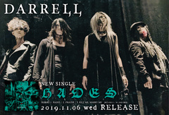 DARRELL、11/6リリースのニュー・シングル表題曲「HADES」MV公開！